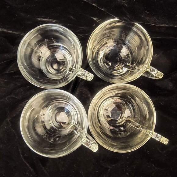 Vintage Colonial Glass Punch Cups, set of 4 - Picture 7 of 8